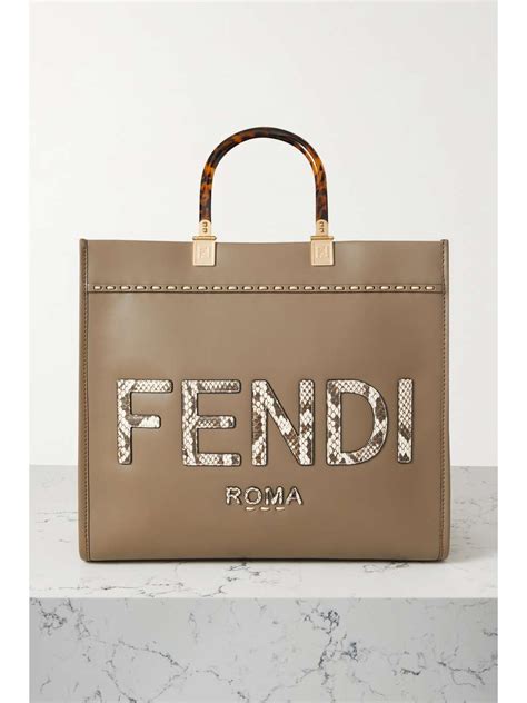 fendi shopper usata|fendi sunshine shopper water snake.